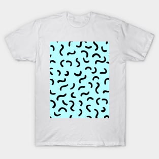 Fancy line blue pastel pattern T-Shirt